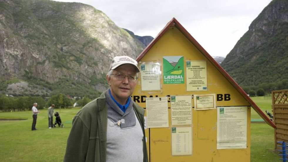 NYTT SELSKAP: Lorentz Petter Lossius er styreleiar for det nystarta selskapet Lærdal Golfbane.