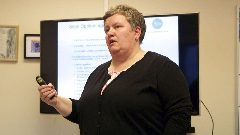 KRITISK: Anne Kauppi, styreleiar for Årdal Utvikling, seier at dei skal gje ei innstilling til kommunen i næringsfondsaker.