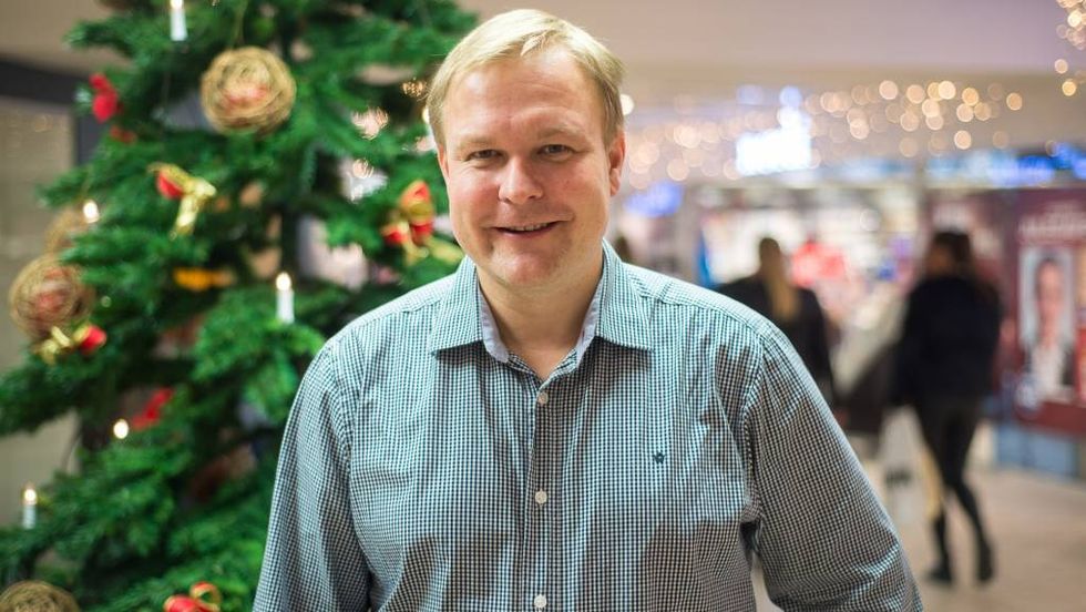JULEHANDEL: Senterleiar Wilhelm Tangerud seier resultata for året er som forventa, og at han er nøgd med omsetning på 546 millionar kroner.