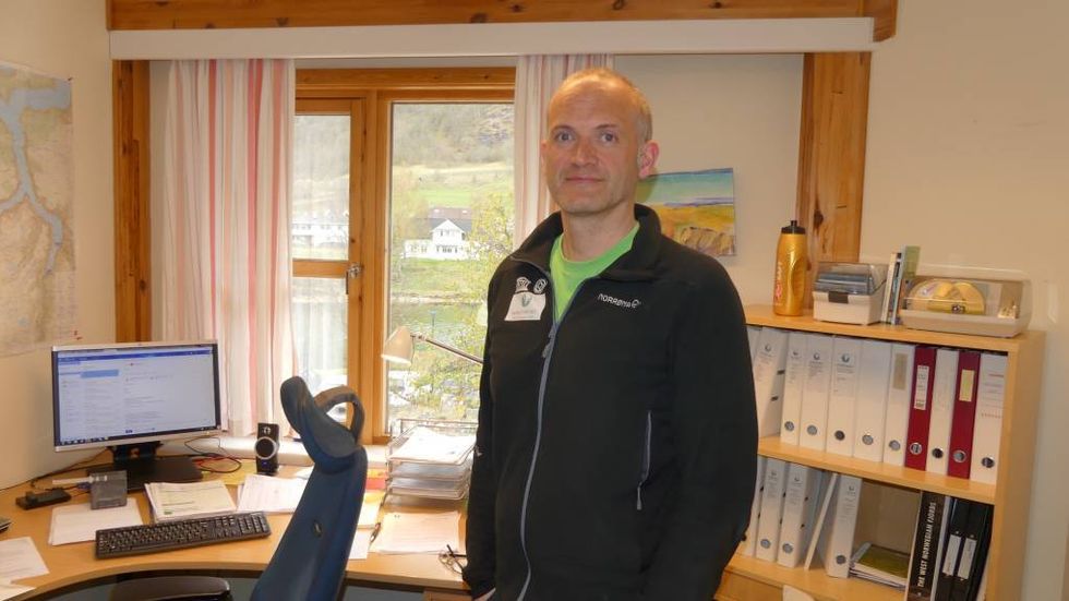 VERDSARVPARKEN: Dagleg leiar, Erling Oppheim, i Nærøyfjorden Verdarvpark.