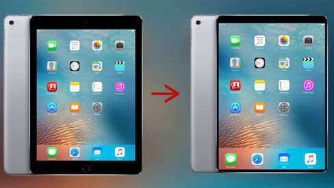 Illustrasjon av hvordan nye iPad Pro kan se ut.