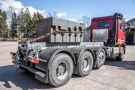 Det var under den finske lastebilmessen Kuljetus 2017 Sisu viste prototypen på den nye drivlinjen. Foto: Sisu