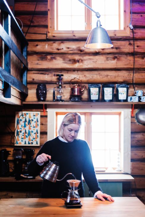 Renate Albrigtsen kan også kunsten å brygge kaffe.