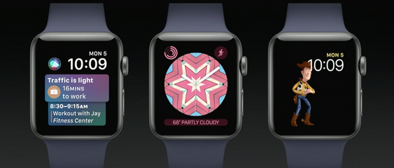 Siri Face, Kaleidoskope og Toy Story er nyheter.