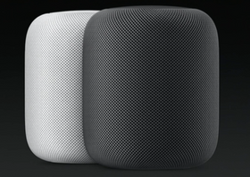 HomePod i begge tilgjengelige farger.