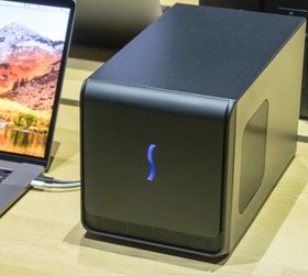Slik ser Apples utviklerkit for eksterne grafikkort ut. Den leveres med en Radeon RX580 inni.