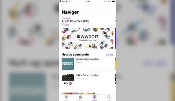 Dette er den nye Podcast-appen.