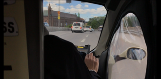 På vei mot Kungsholmen i rask takt.