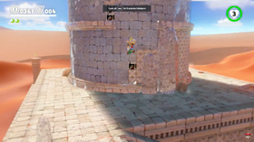Her er Mario i en retrosekvens.