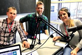 Krimekspert Øystein Milli, programleder Mads A. Andersen og rettskommentator Astrid Meland i VGs podcaststudio.