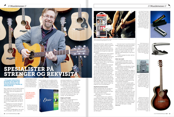 Les artikkelen om Musikk og Elektronikk i fagbladet Elektronikkbransjen nr. 3/2017.
