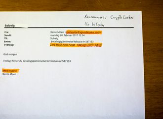 MERKELIG: Legg merke til språkformuleringen i eposten. (Foto: Peter Figuiredo)