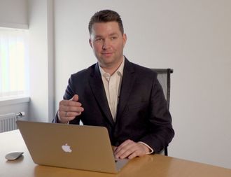 FRÅRÅDER BETALING: Å gi etter med betaling kan føre til nye dataangrep, sier daglig leder Espen Moen Kvelland i Akeo AS. (Foto: If forsikring)