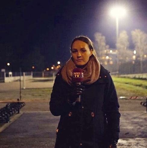 Silje Løvstad Thjømøe På jobb for VG.