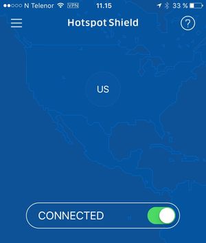 Hotspot Shield sikrer at ingen snapper opp informasjon du sender over åpne nettverk eller hotellnettverk i utlandet.