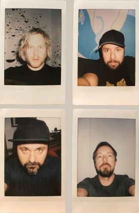 Disse NRK-fotografene deltok i prosjektet og har sendt oss denne kollasjen av seg selv. I bildet: Mattis Folkestad, Tom Øverlie, Rashid Akrim og Kim Erlandsen.