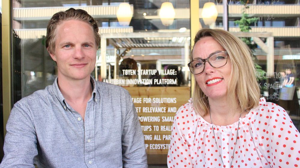 Fredrik Gulowsen er gründer og Kristina Tuhus en av flere medgründere bak Nyby – en app med mål å forbedre velferdsstaten ved gjøre det enklere å be om og tilby hjelp.