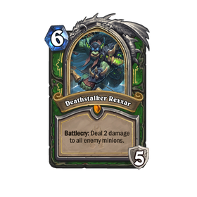 «Deathstalker Rexxar» er det første av de nye kortene som kan forvandle helten din til en Death Knight.