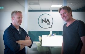 Direktør for innovasjon Pål Nisja-Wilhelmsen og redaktør Anders Høglund i Nettavisen Lyd.