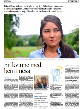 Faksimile fra Fædrelandsvennen.