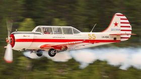 FØRST UT: Allerede i oktober i fjor skaffet Russian Warbirds of Norway seg en ny Yakovlev Yak-52.