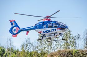 DAGENS FLÅTE: Politiets helikoptertjeneste har frem til i dag hatt to helikoptre av typen EC135 T2+, som er produsert av Airbus Helicopters.