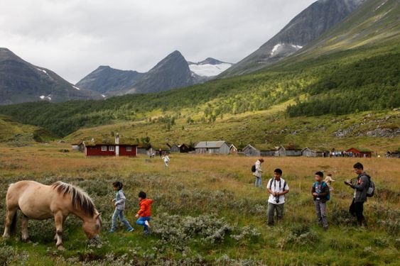 KULTURARV OG TURISME: Herdalssetra i Møre og Romsdal er ein av få setrar som kombinerer stølsdrift og turisme. Foto: Oskar Puschmann / NIBIO