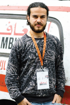 Den palestinske filmskaperen Mohamed Jabaly.