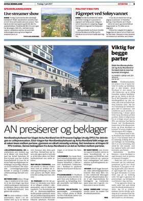 ANs beklagelse på nesten en hel side.