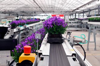 RFID-lesere rundt i anlegget registrerer dataene til den enkelte potteplante via en RFID-brikke på undersiden av potten. Dataene følger potteplanten hele veien rundt i anlegget, og er synkronisert med gartneriets ordresystem for full sporbarhet og transparens.