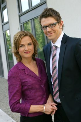 Den gang da i 2005: Christine Præsttun og Rune Alstadsæter var programledere for den nye valgsatsingen «Ærlig talt» på NRK..