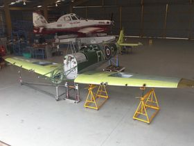NORSK HISTORIE: Dette flyet, som er under restaurering i Australia, var på den norske 331-skvadronen i en drøy måned vinteren 1944.