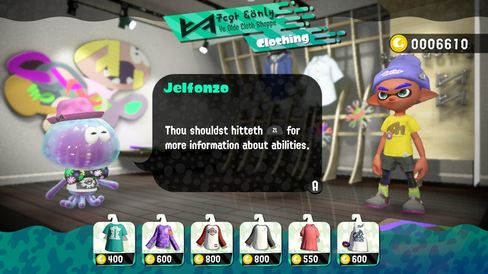 Splatoon 2 er full av personlighet – og stilige klær du kan kjøpe for å låse opp nye egenskaper til figuren din.