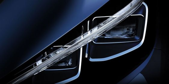 Slik vil lyktene på nye Nissan Leaf se ut.