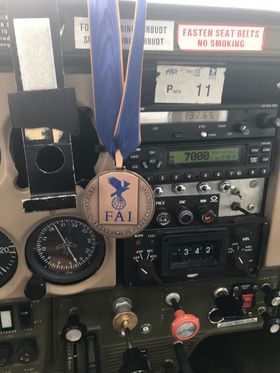 MEDALJE: Kurt Norevik utmerket seg i flere av delkonkurransene under VM i presisjonsflyging..
