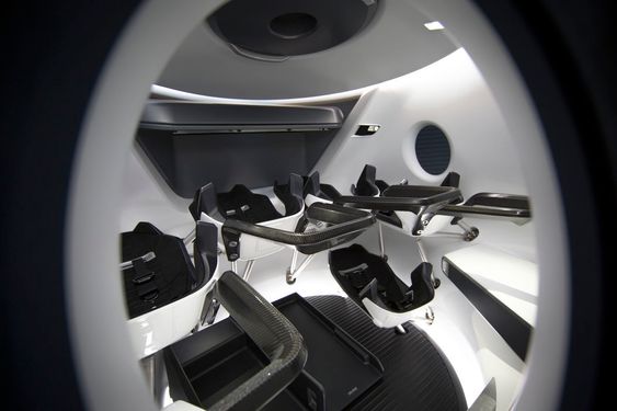 Inventaret i SpaceX' nye Crew Dragon.