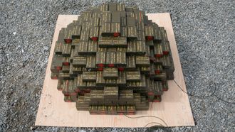 400 kilo TNT ligger klar til detonering.