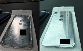 Dette angivelige skallet til en av de nye iPhone-modellene har også plass til en fingeravtrykkleser på baksiden. Legg merke til lengden på skallet, som virker å være lenger enn dagens iPhone-modeller.