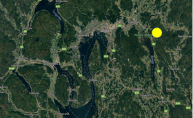 OMRÅDET: Arealet som er tiltenkt luftportsenteret på Krokstad i Sørum kommune ligger 38 kilometer fra Oslo S.