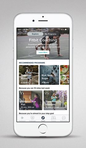 Fitbit Coach gir treningsprogrammer, øvelsesveiledning og oppfølging direkte på mobilen.
