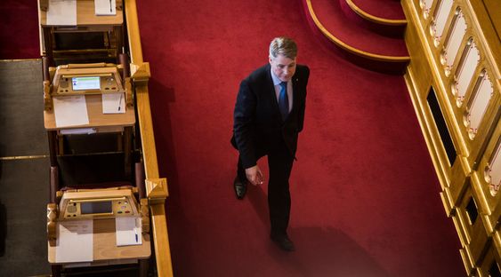 UENIG: Justisminister Amundsen er uenig i kritikken fra Vågslid fra justiskomiteen.
