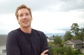 ROLIG DAG: Tim Røssel hadde en rolig visningsdag denne mandagen, men sier det var et greit besøk på søndag.