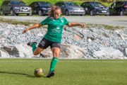Silje Torvanger sette inn to mål mot Hinna i dagens kamp på Kaupanger stadion.