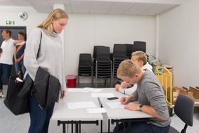 INGEN VALGFUSK: Før stemmene kunne gis måtte alle registrere seg..