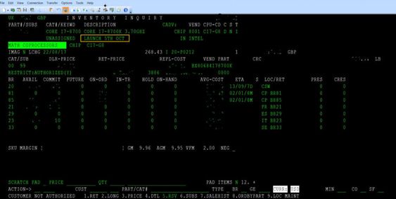 Dette forhandlerprogrammet skal angivelig vise lanseringsdatoen for intels topprosessor i den nye Coffee Lake-serien, Core i7-8700K.