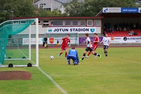 4-0: Endre Kauppi Straumsheim fekk ein rimeleg enkel jobb med å fastsetja sluttresultatet til 4-0