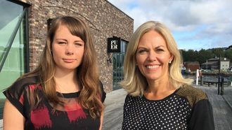 Markeds- og prosjektansvarlig Ida Sophie Johansen (til venstre) og eier og adm. dir. Annette Fosaas i The Innovation Effect.