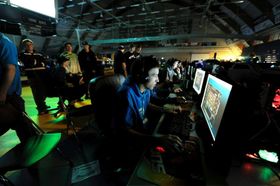 GalaxeLAN satser tungt på e-sport. Her fra finalen i League of Legends i 2012.