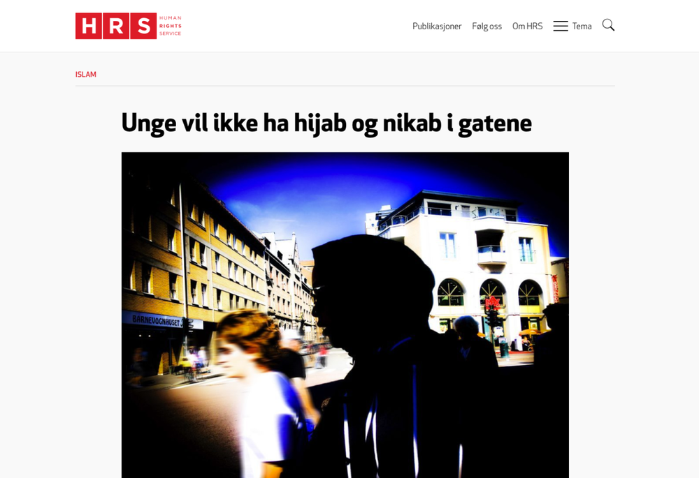 Skjermdump fra HRS sin nettsak, som nå er faktasjekket av Faktisk.no