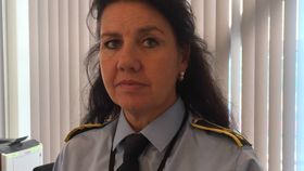 JOBBER MED SAKEN: Politioverbetjent Rikke Hallgren..